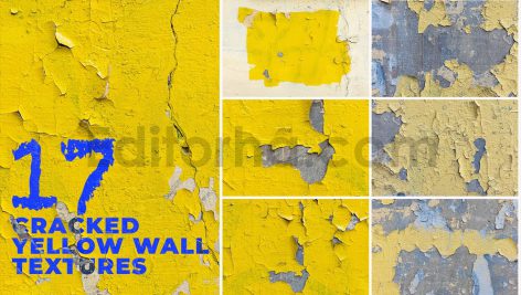 دانلود 17 تکسچر سطح دیوار زرد ترک خورده Cracked Yellow Wall Surface Textures