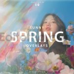 دانلود اورلی‌های دیجیتال با جلوه‌ های نور خورشید بهاری Sunny Spring Overlays