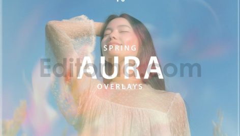 دانلود اورلی‌ های دیجیتال با الهام از هاله بهاری Spring Aura Overlays