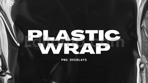 دانلود 9 تکسچر پلاستیک بر روی عکس Plastic Wrap Overlays