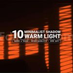 دانلود 10 تکسچر انعکاس نور گرم پنجره روی دیوار Minimalist Shadow Warm Light