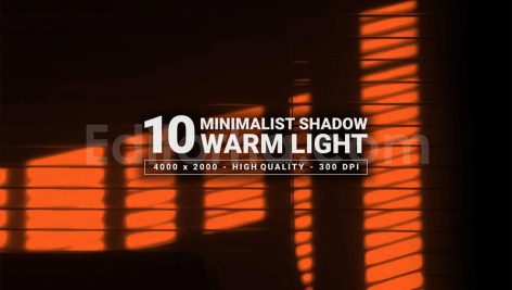 دانلود 10 تکسچر انعکاس نور گرم پنجره روی دیوار Minimalist Shadow Warm Light