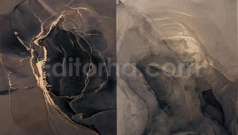دانلود رایگان تکسچر انتزاعی جوهر سیاه Abstract Black ink textures