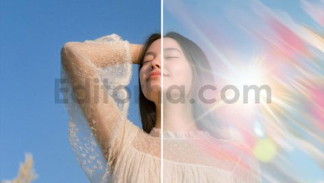 دانلود اورلی‌های دیجیتال با جلوه‌ های نور خورشید بهاری Sunny Spring Overlays