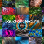 دانلود تکسچر مایع با طیف‌های رنگی متنوع Liquid Art Textures