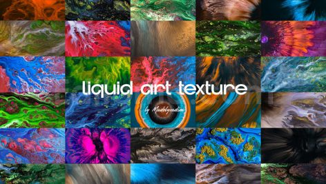 دانلود تکسچر مایع با طیف‌های رنگی متنوع Liquid Art Textures