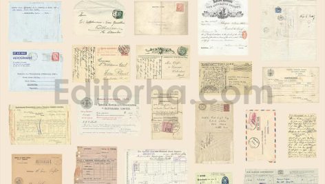 دانلود 66 تکسچر کاغذی قدیمی Vintage Paper Ephemera Textures