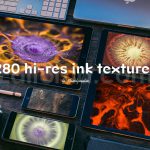 دانلود تکسچر انتزاعی جوهر Creation - Abstract Ink Textures