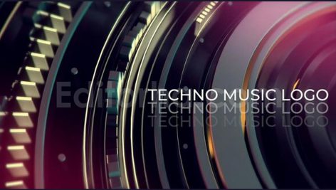 پروژه آماده داوینچی ریزالو: لوگوموشن تکنولوژی با موسیقی Techno Music Logo