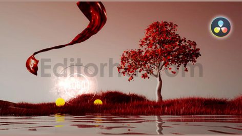 دانلود پروژه آماده داوینچی ریزالو: لوگو در منظره سورئال همراه با موسیقی