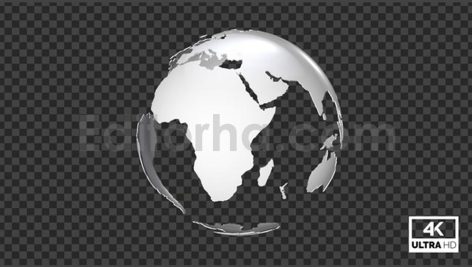 دانلود موشن گرافیک انیمیشن آلفا کره زمین در حال چرخش