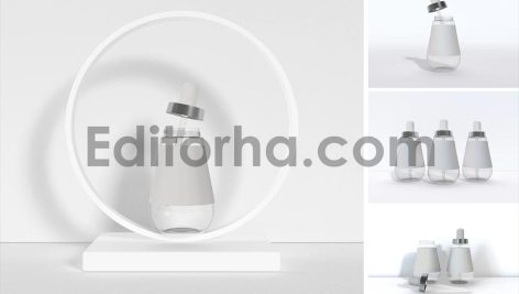 موکاپ بطری قطره ای