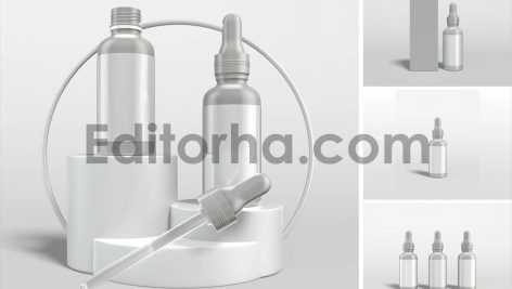 موکاپ بطری قطره ای