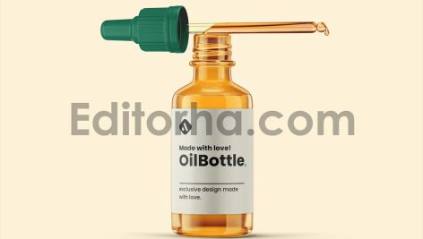 موکاپ بطری قطره چکان