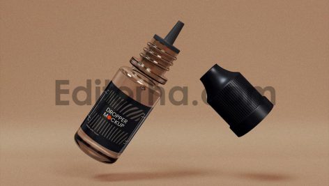 موکاپ بطری قطره چکان
