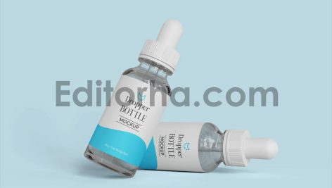 موکاپ بطری قطره چکان