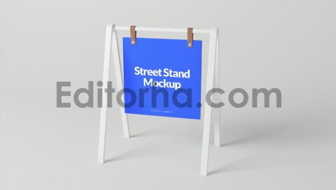 موکاپ تابلوی استند خیابانی2