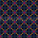 دانلود پترن گل‌ های صورتی کیوت و فانتزی Cute Pink Flowers Seamless Pattern