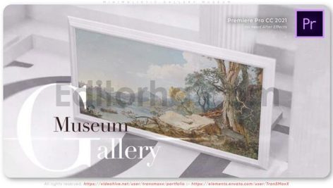 دانلود پروژه آماده پریمیر: گالری موزه مینیمال Minimalistic Gallery Museum