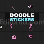 دانلود پروژه آماده پریمیر: استیکر متحرک کارتونی با موسیقی Doodle Animated Stickers