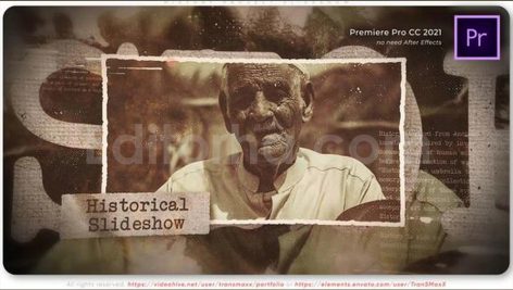 دانلود پروژه آماده پریمیر: اسلایدشو تاریخی با موسیقی History Project Slideshow
