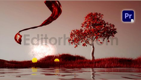 دانلود پروژه آماده پریمیر: لوگو در منظره سورئال همراه با موسیقی