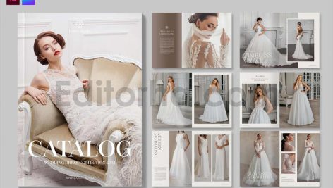 دانلود فایل لایه باز کاتالوگ لباس عروس Catalog Template