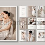 دانلود فایل لایه باز کاتالوگ لباس و آرایش عروس Wedding Brochure Template