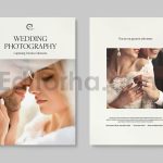 دانلود فایل لایه باز کاتالوگ عکاس عروس Wedding Photographer Brochure