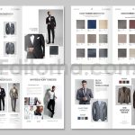 دانلود فایل لایه باز کاتالوگ پوشاک مردانه Menswear Catalog Template