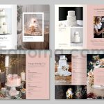 دانلود فایل لایه باز کاتالوگ کیک عروسی Wedding Cake Catalog Template