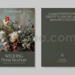 دانلود فایل لایه باز کاتالوگ دسته گل عروس Wedding Florist Brochure