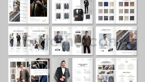 دانلود فایل لایه باز کاتالوگ پوشاک مردانه Menswear Catalog Template