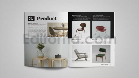 دانلود فایل لایه باز کاتالوگ طراحی داخلی Interior Magazine