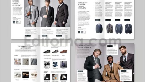 دانلود فایل لایه باز کاتالوگ پوشاک مردانه Menswear Clothing Catalog
