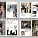 دانلود فایل لایه باز کاتالوگ عکاس عروس Wedding Photographer Brochure