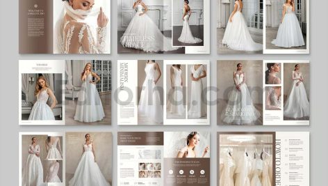 دانلود فایل لایه باز کاتالوگ لباس عروس Catalog Template