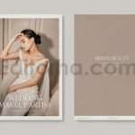 دانلود فایل لایه باز کاتالوگ لباس و آرایش عروس Wedding Brochure Template