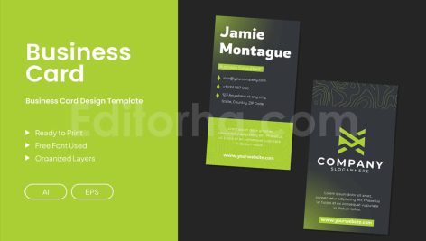 دانلود لایه باز کارت ویزیت شرکتی Business Card