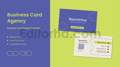 دانلود لایه باز کارت ویزیت بازاریابی دیجیتال Digital Marketing Business Card