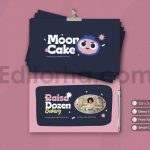 دانلود لایه باز کارت ویزیت Moon Cake - Business Card