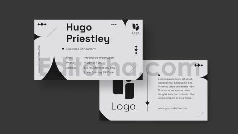 دانلود لایه باز کارت ویزیت مینیمالیستی Minimalist Business Card