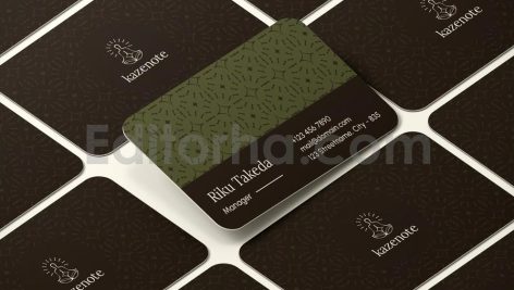 دانلود لایه باز کارت ویزیت مدرن Kazenote - Business Card