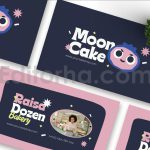 دانلود لایه باز کارت ویزیت Moon Cake - Business Card