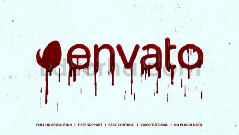 Blood Logo Horror