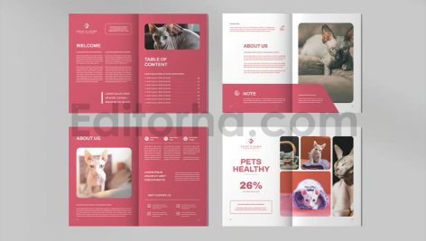 دانلود فایل لایه باز کاتالوگ پت شاپ Pet Shop Catalogue
