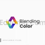 blending color gradient colorful logo