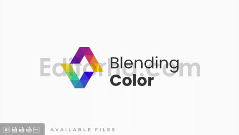 blending color gradient colorful logo