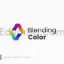 blending color gradient colorful logo