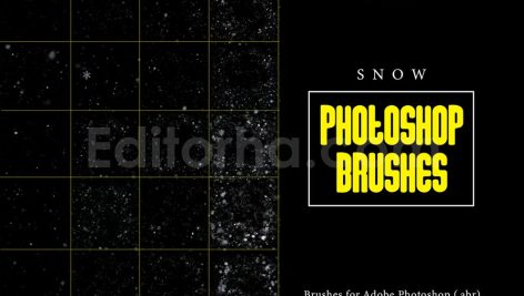 realistic snow photoshop brushes winter effects